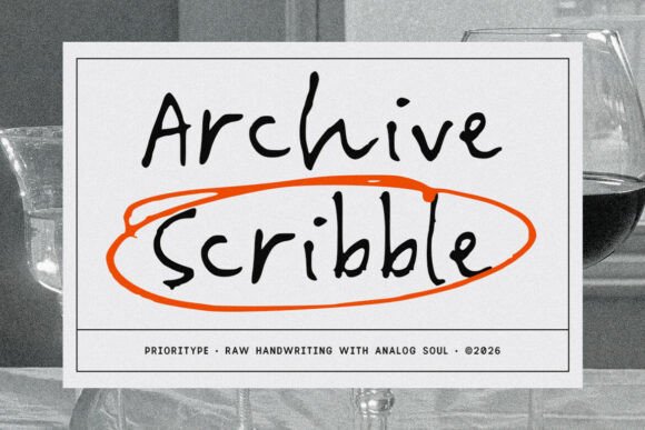 Archive Scribble: A Handwritten Font for Editorial Charm