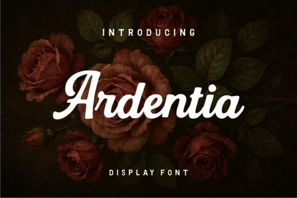 Ardentia: A Bold Calligraphic Font for Editorial Charm