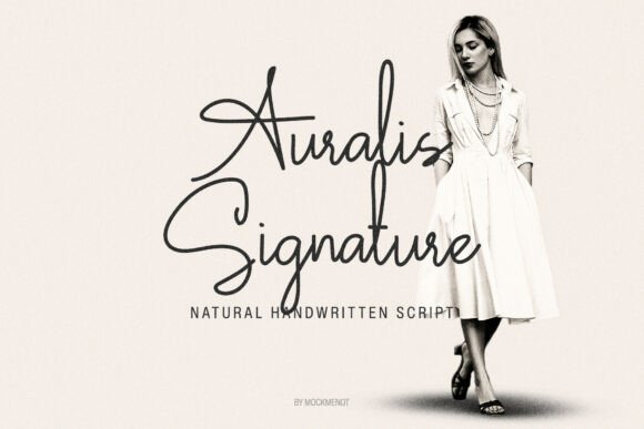 Auralis Signature: Elevate Your Brand with This Elegant Script Font