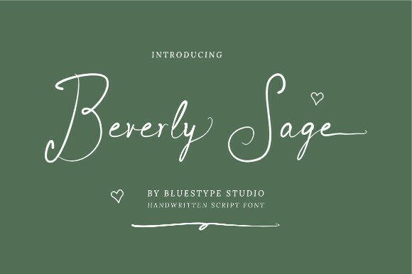 Beverly Sage: An Authentic Handwritten Font for Modern Branding
