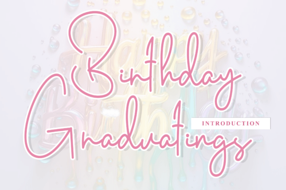 Birthday Graduatings Font: A Branding Asset for Creative Businesses