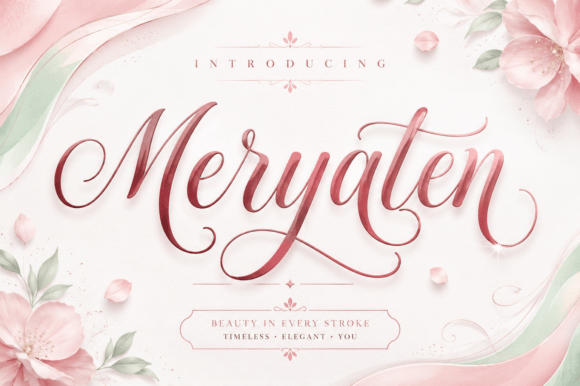 Bring Elegance to Your Handmade Creations with Meryaten Font