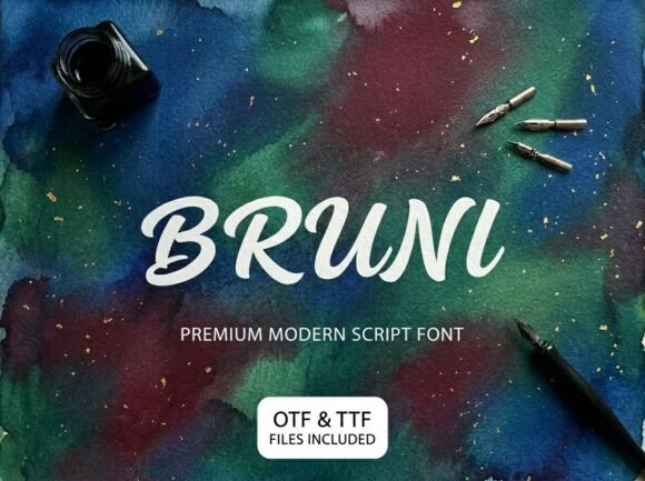 Bruni: A Fluid Script Font for Modern Digital Design