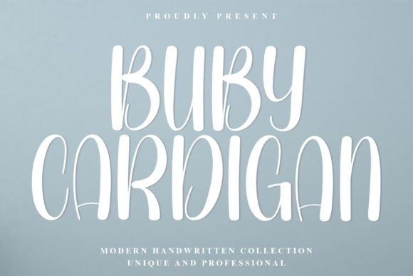 Buby Cardigan: A Modern Handwritten Typeface for Elegant Branding