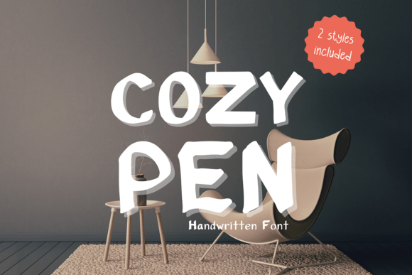 Cozypen: A Charming Handwritten Font for Editorial Design