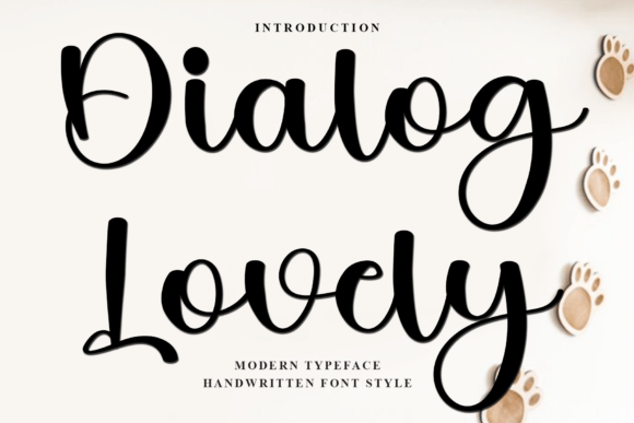 Dialog Lovely: A Charming Script Font for Brand Design