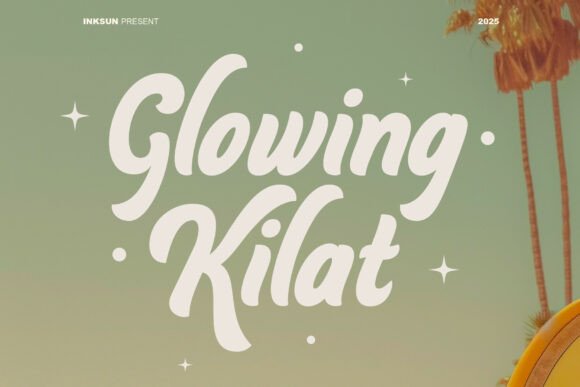 Discover Glowing Kilat: A Bold Script for Creative Branding