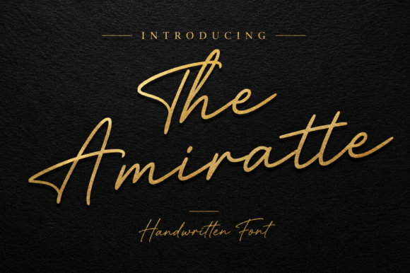 Discover The Amiratte: A Handwritten Font for Elegant Web Design