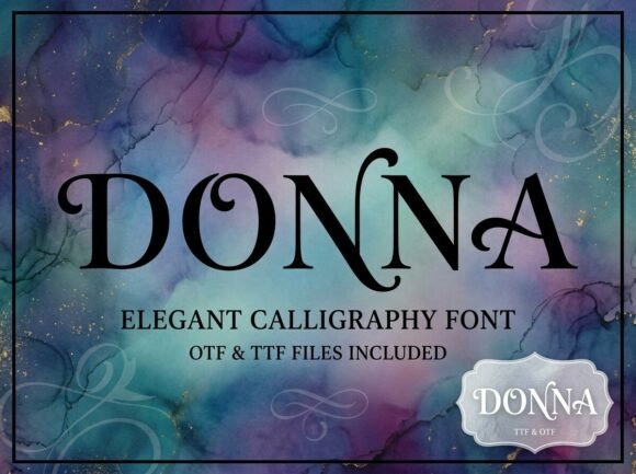 Donna: A Calligraphy Font for Editorial Grace