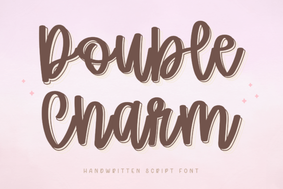 Double Charm: Elevate Your Brand with a Stylish Script Font