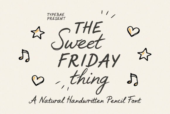 Embrace Creativity with Sweet Friday Thing Font