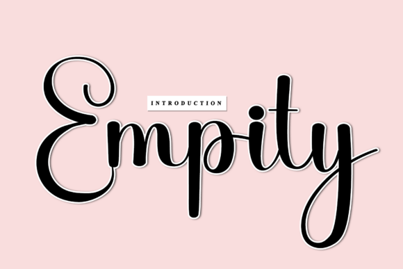 Empity: A Delightful Handwritten Font for Editorial Design