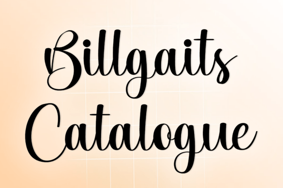 Enhance Your Campaigns with Billgaits Catalogue Font