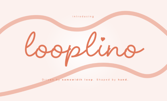 Looplino: A Handwriting-Inspired Cursive Font for Editorial Elegance