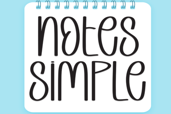Notes Simple: A Charming Handwritten Font for Editorial Design