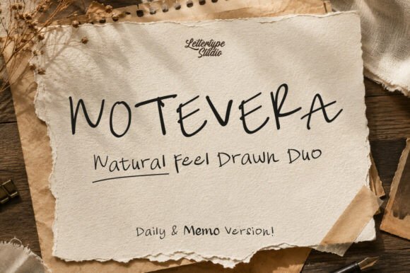 Notevera: A Script Font with Character