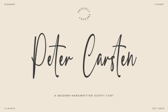 Peter Carsten: A Modern Handwritten Font for Web Design