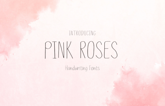 Pink Roses: A Sweet and Friendly Handwritten Display Font