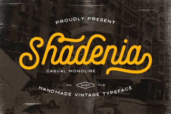 Shadenia: A Vintage-Style Font for Modern Editorial Design