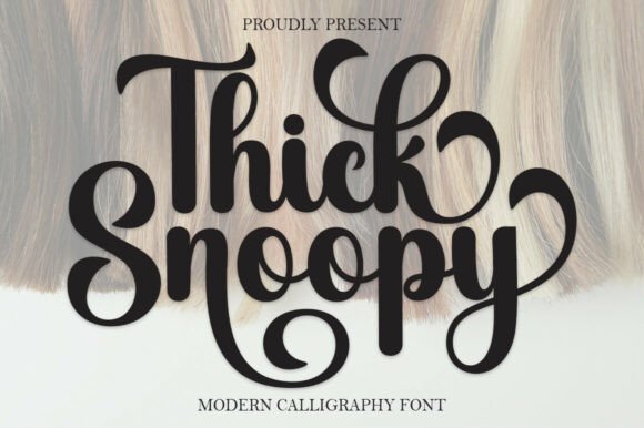 Thick Snoopy: A Charming Script Font for Crafters