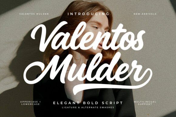 Valentos Mulder: The Bold Script Font for Eye-Catching Campaigns